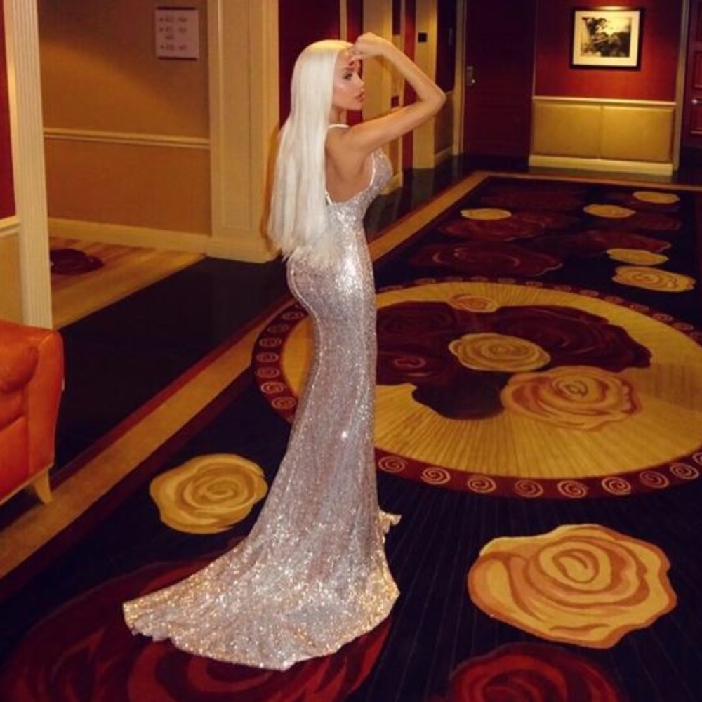 SOLD!!!! Silver Prom/formal dress