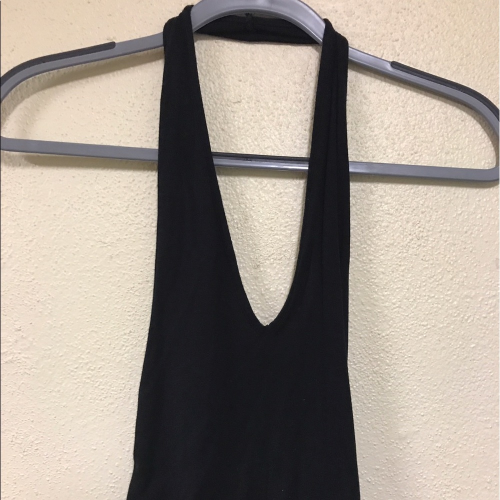 Black halter top
