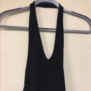 Black halter top