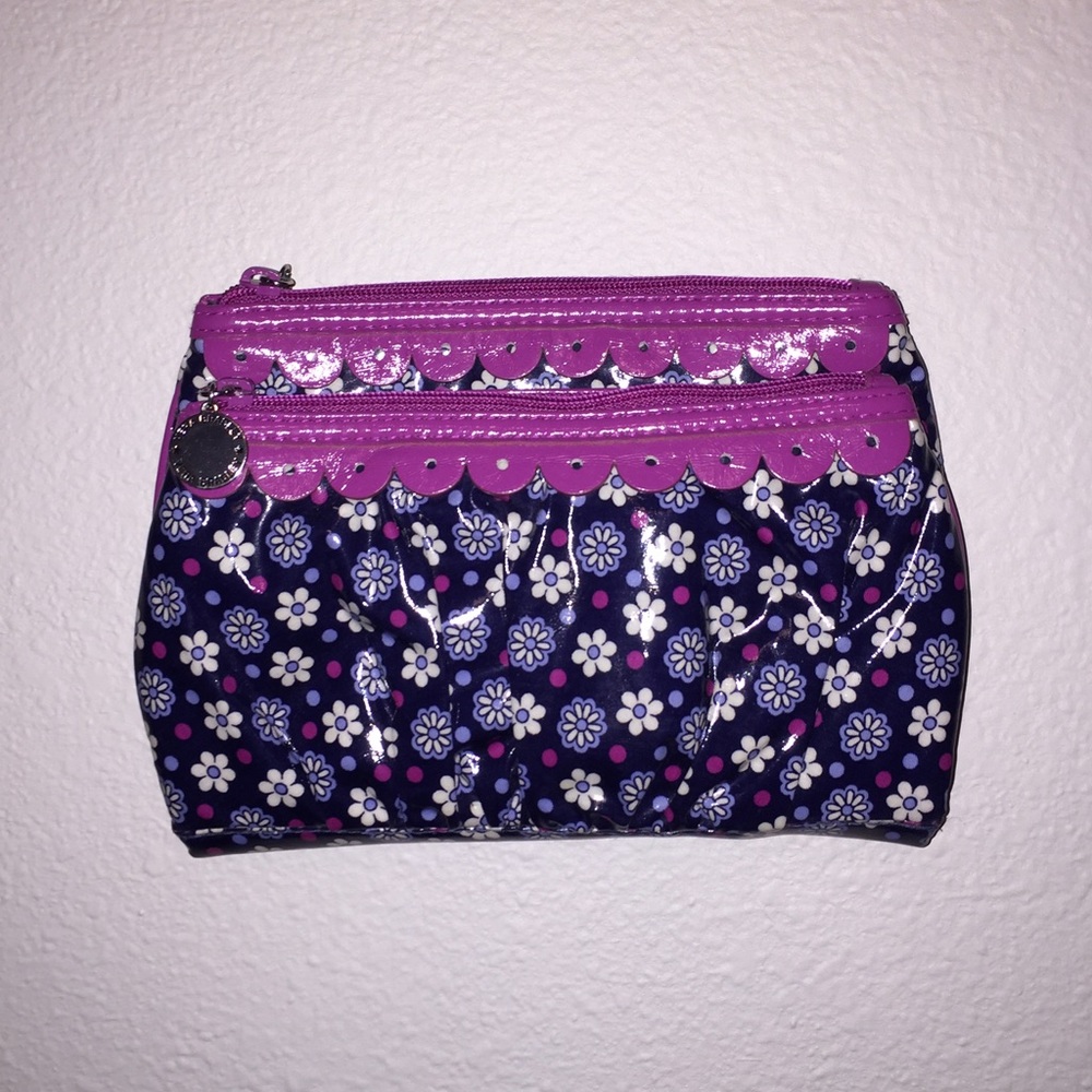 Purple/Blue Flower Vera Bradly Clutch
