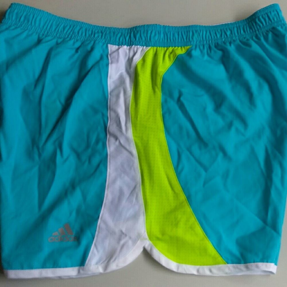 Adidas women's running shorts blue Sz L or XL