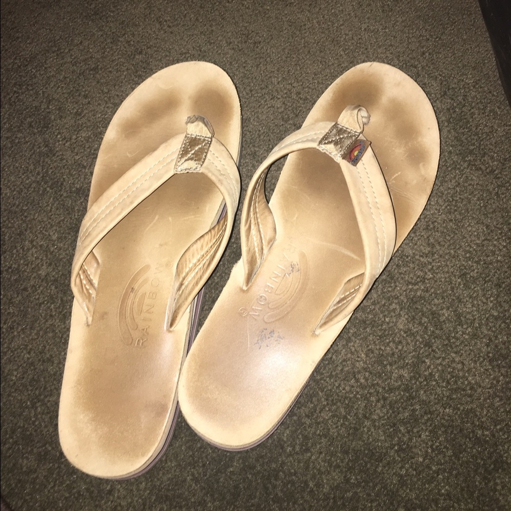 Lightly worn rainbow sandals