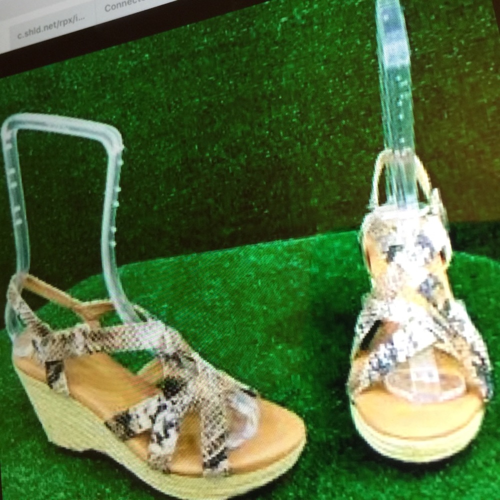 Soft leather snake print strappy comfy Espadrilles