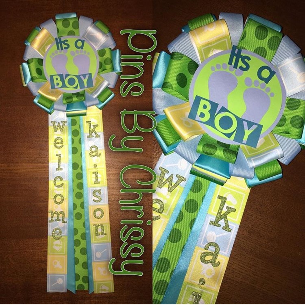 Customized Baby Shower Pins!!