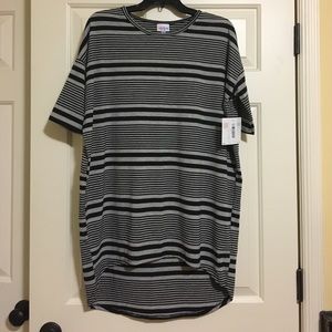 NWT Gray/black LuLaRoe Irma Tunic!