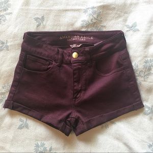 High Rise American Eagle shorts