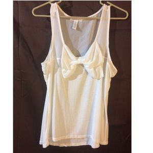 White Bow Tank Top