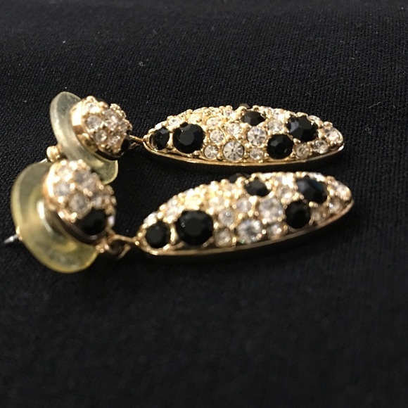 TeArdr0p DiAm0nD CrusTeD GoLd PlaTeD EaRniNgs OnyX - Picture 2 of 11