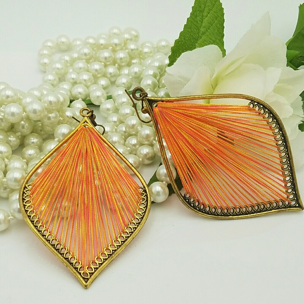 Feather Weaved Festival Earrings