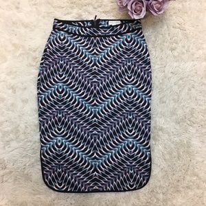 Bisou Bisou Wild Patterned Pencil Skirt