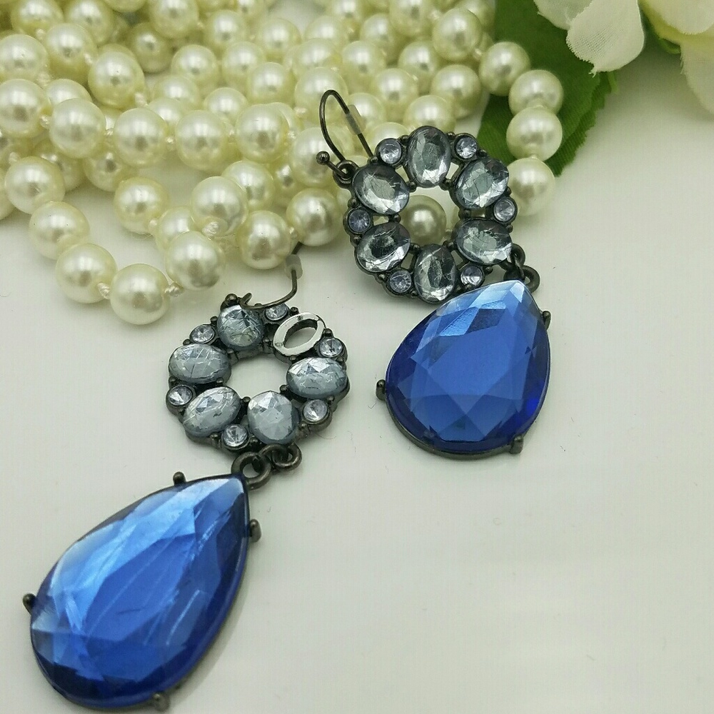 Beautiful Blue Festival Dangled Earrings