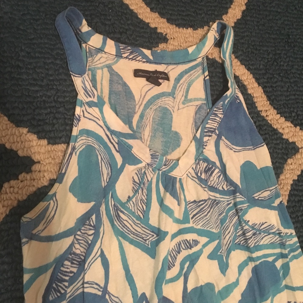 AE blue cotton tank