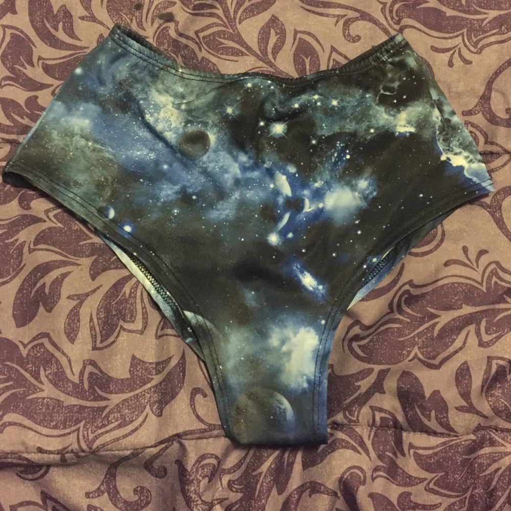 Galaxy High waist booty shorts / rave /  bottoms