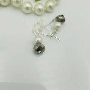 Silver & Pearl Earrings