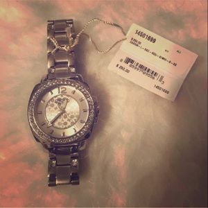 New!! Silver toned Coach watch