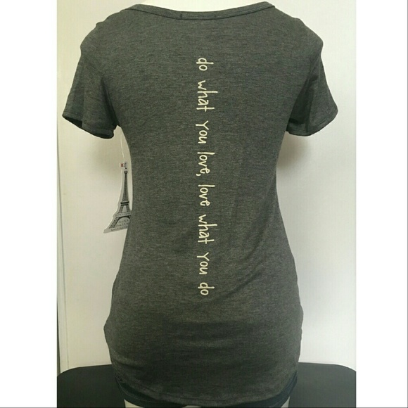 Heart Pocket Tee (Gray) - Picture 3 of 5