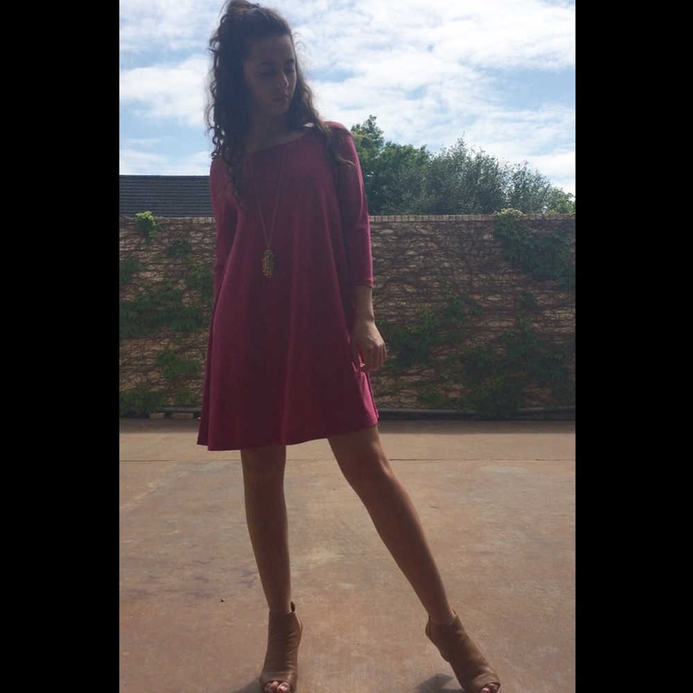 Pink Shift Dress