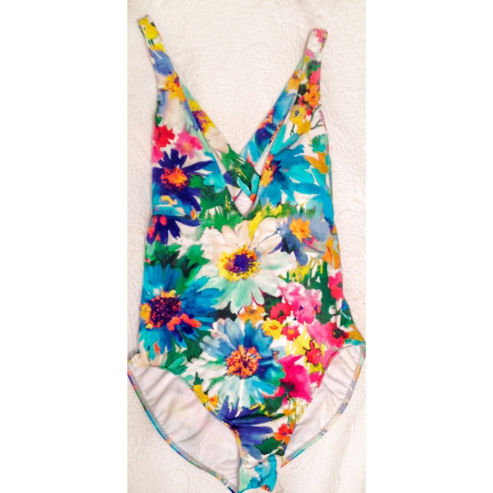 Polo Ralph Lauren Daisy Floral One Piece Swimsuit