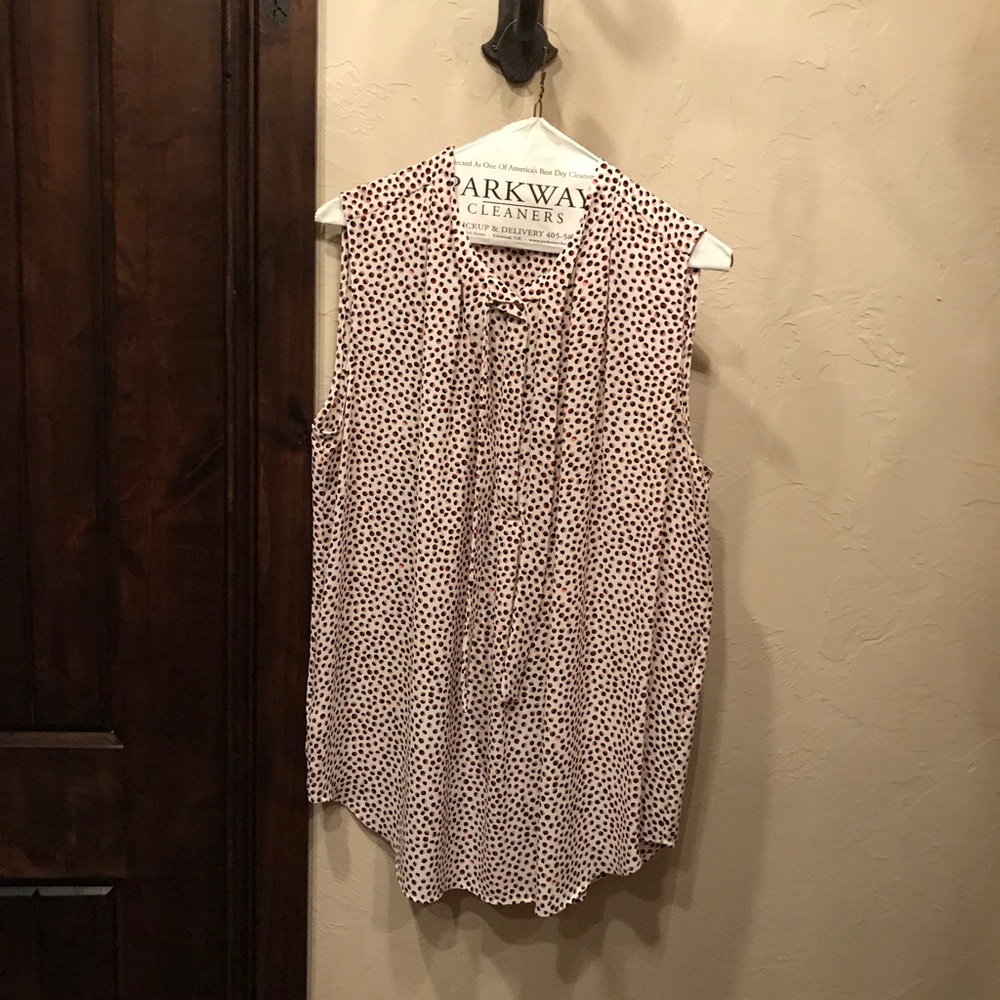 Ann Taylor polka dot blouse