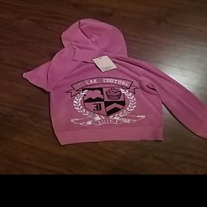 Authentic juicy couture brand zip up hoodie NWT