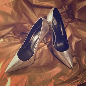 Silver ALDO pumps