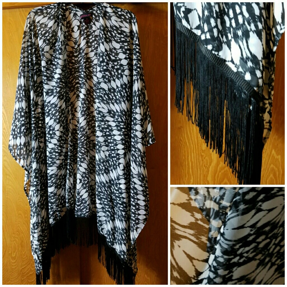 Gorgeous Kimono with Fringe