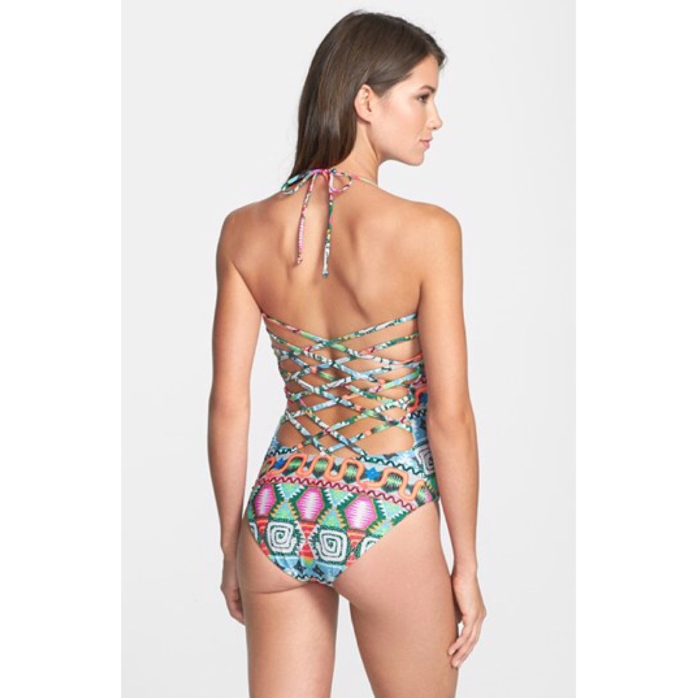 NWT Mara Hoffman Astrodreamer Lattice Swimsuit