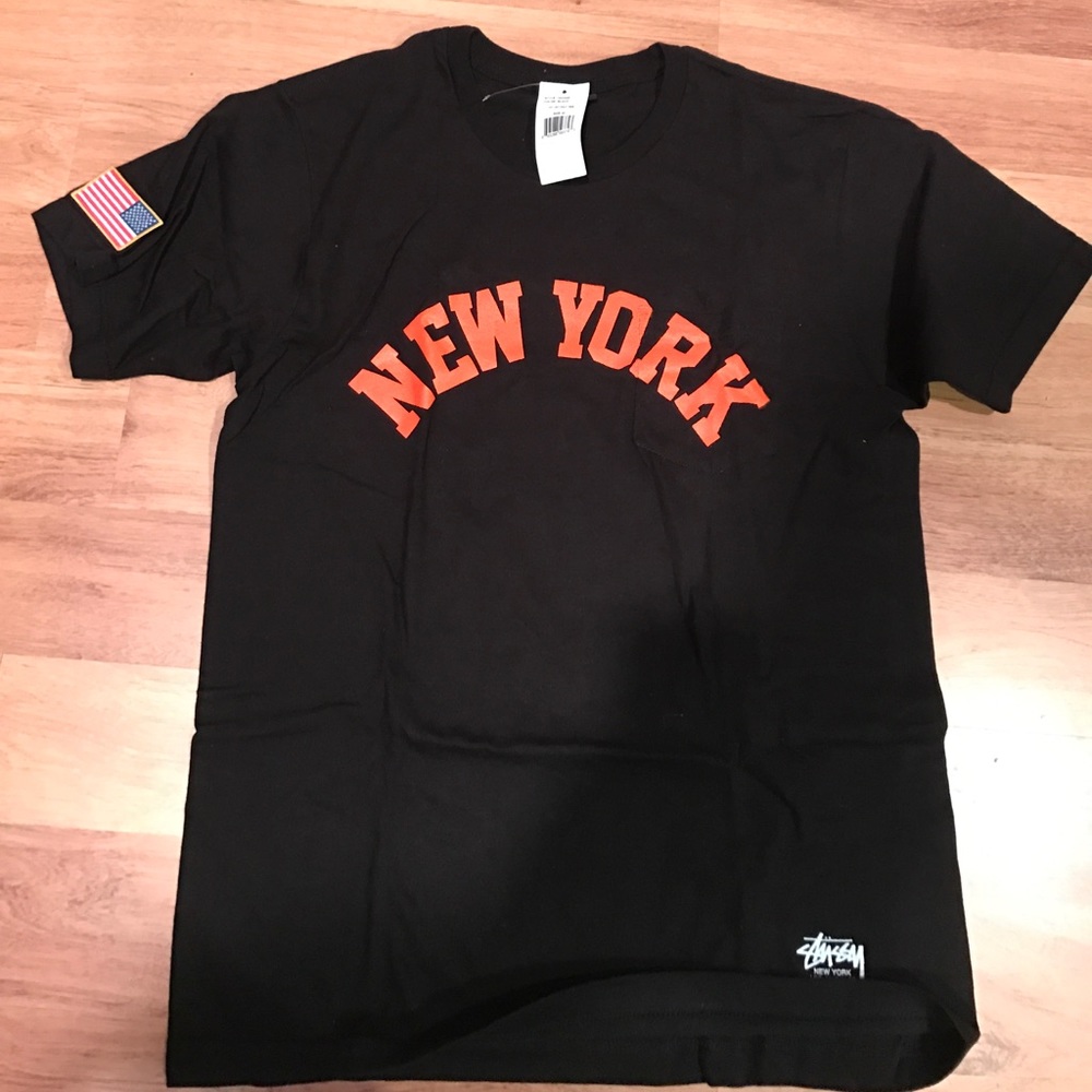 Mens Stussy NY New York t shirt. Medium.