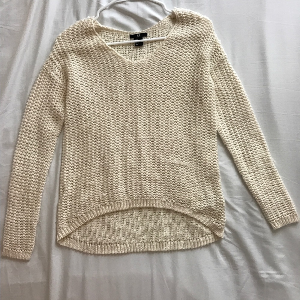 Knitted Cream Sweater!