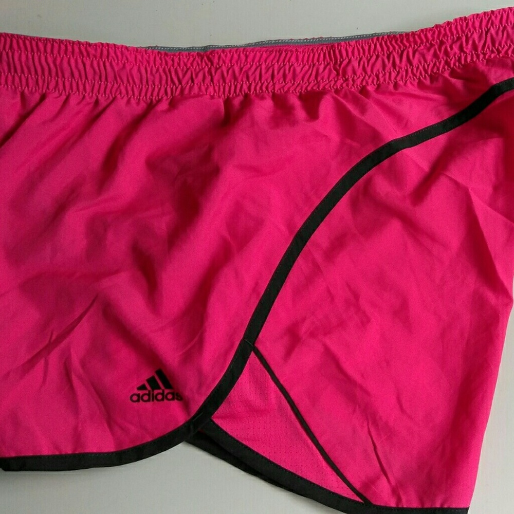Adidas women's pink running shorts Sz M or L