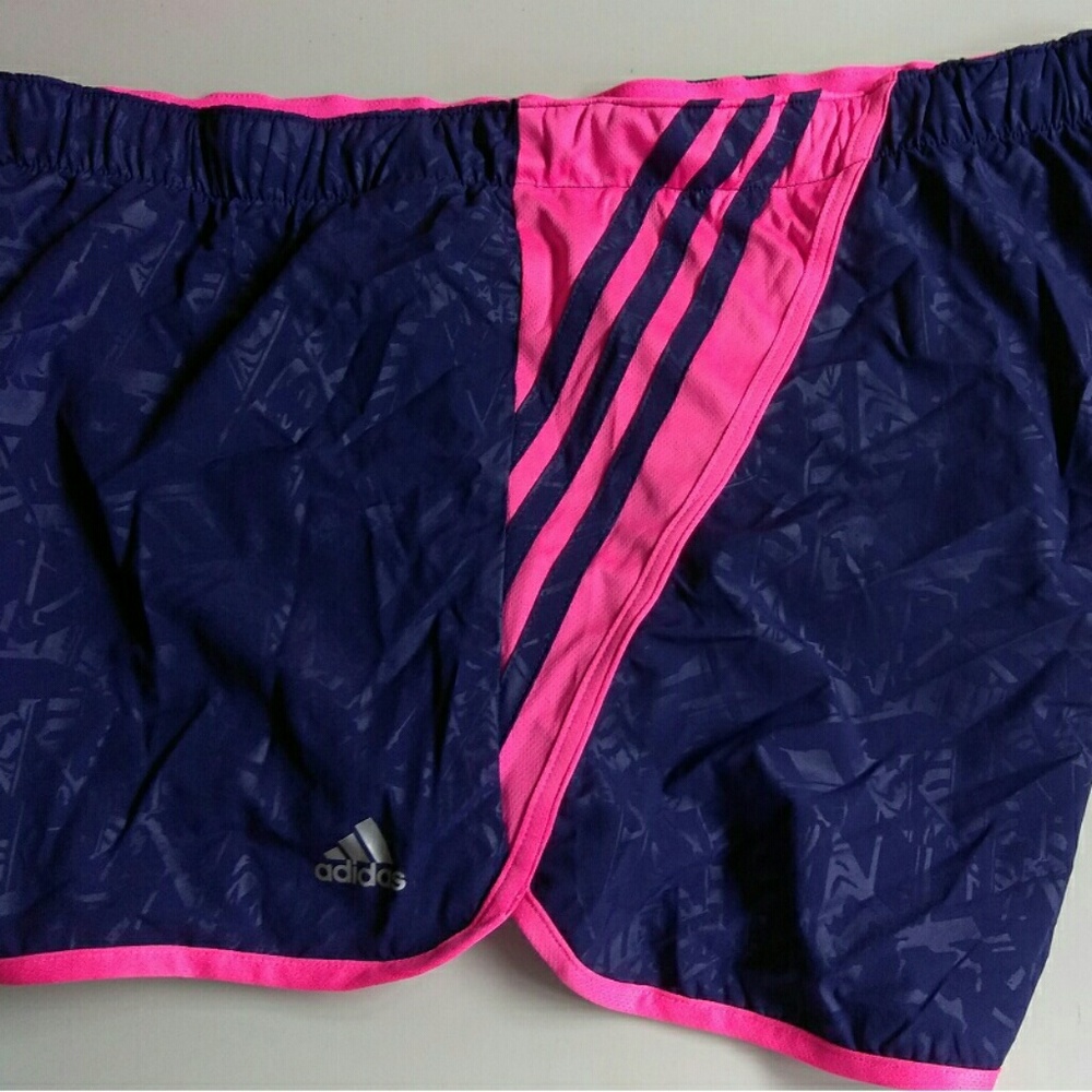 Adidas women running blue shorts Sz L or XL