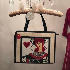 Lulu Guinness Queen of Hearts Handbag
