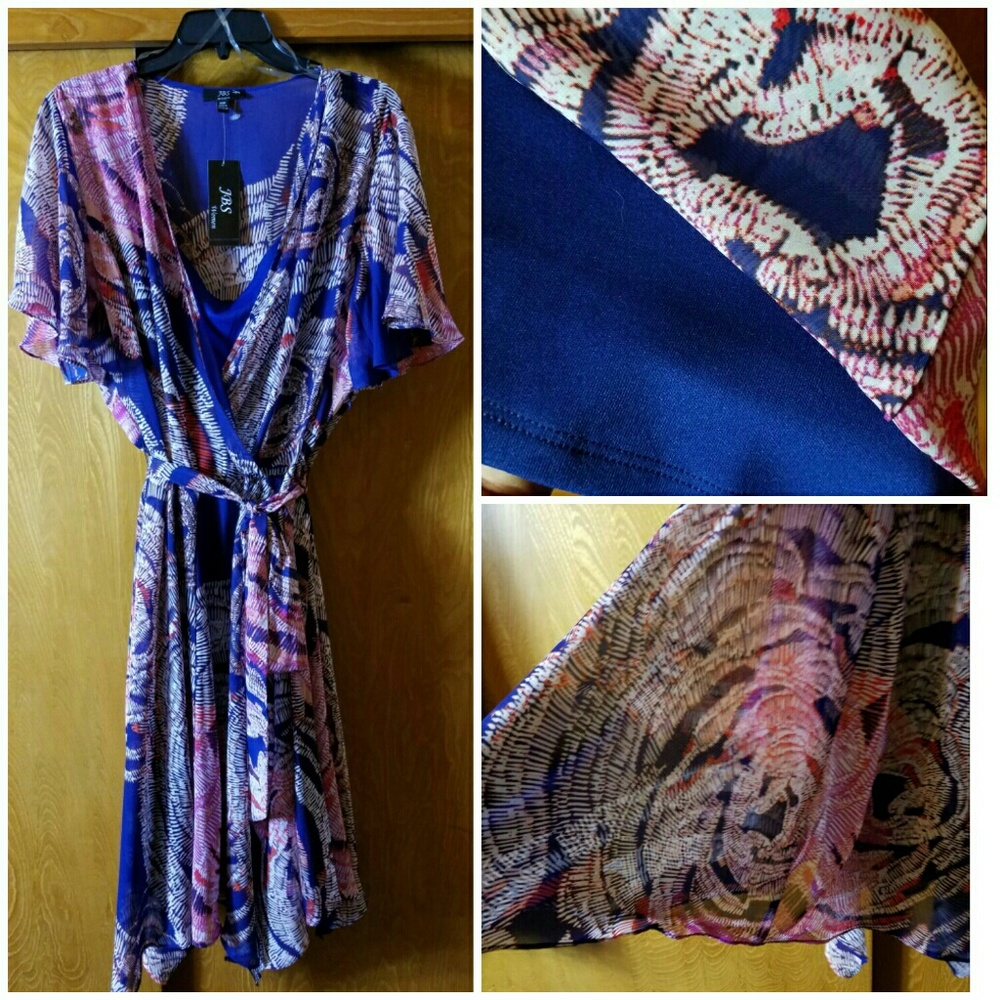 Macy's Surplice Front Chiffon Dress
