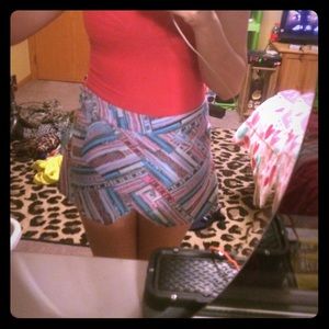 Pink Republic blue and pink skirt/shorts