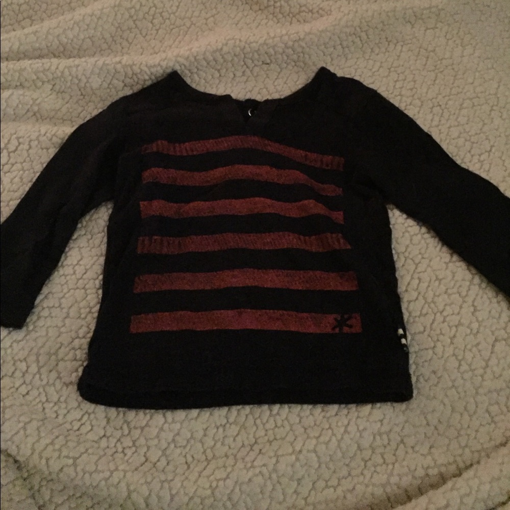 Splendid blue and orange long sleeve shirt. 3-6 mo