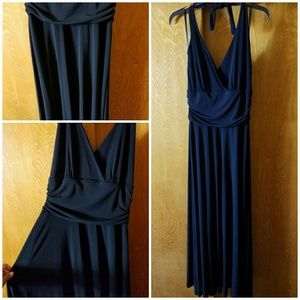 Black Halter Maxi Dress