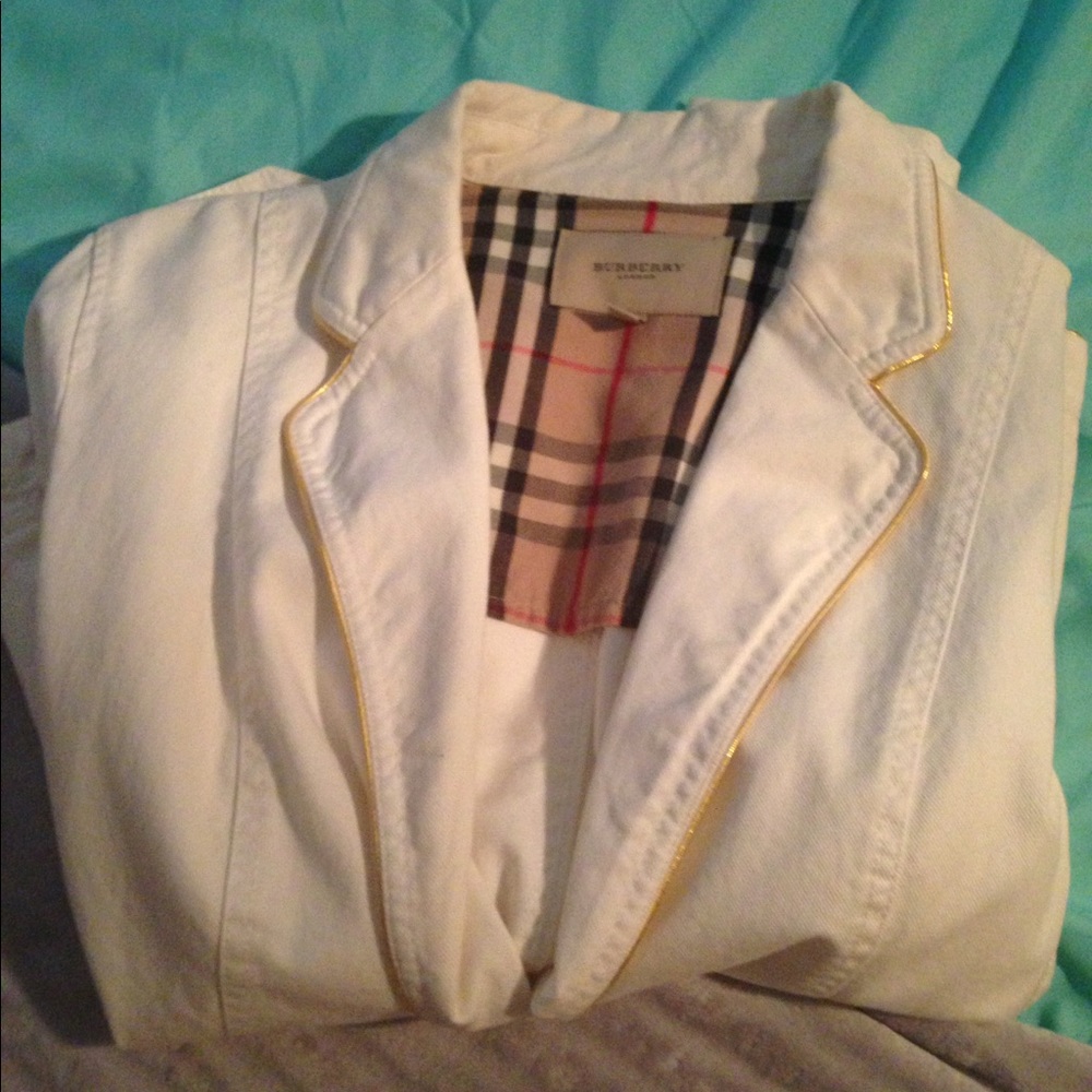Burberry white jacket/blazer