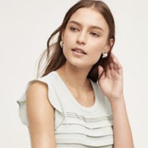 🎉HP🎉 HD in Paris Caserta Midi Top, Mint, Anthro - Picture 2 of 3