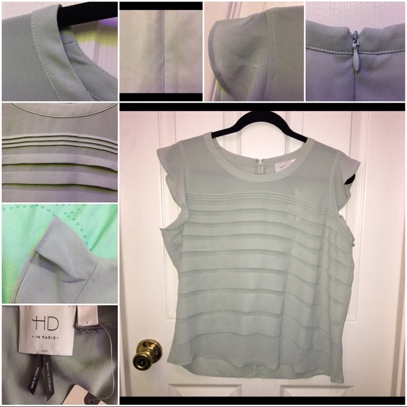 🎉HP🎉 HD in Paris Caserta Midi Top, Mint, Anthro - Picture 3 of 3