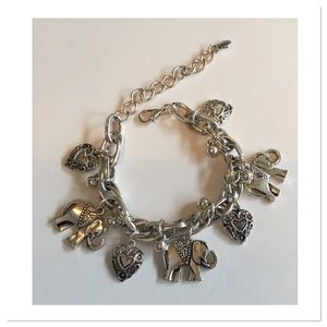 Boutique Jewelry - Elephant and Romantic Hearts Bracelet Boutique Jewelry - Elephant and Romantic Hearts Bracelet