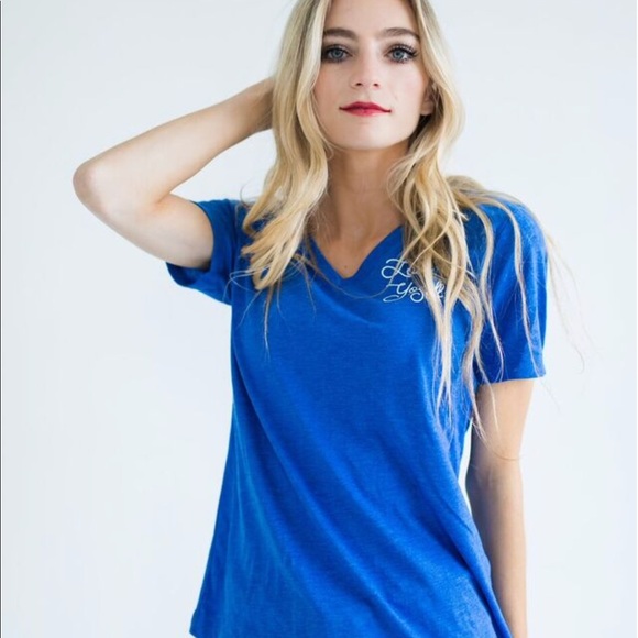 Love Yourself Shirt in Royal Blue - Picture 2 of 4