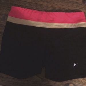 Black/Pink/Orange Running Shorts