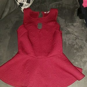 Burgundy  top