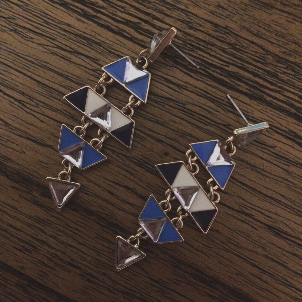 Metal Triangle Earrings