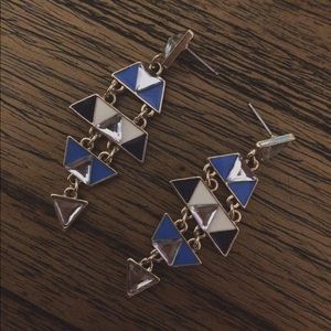 Metal Triangle Earrings