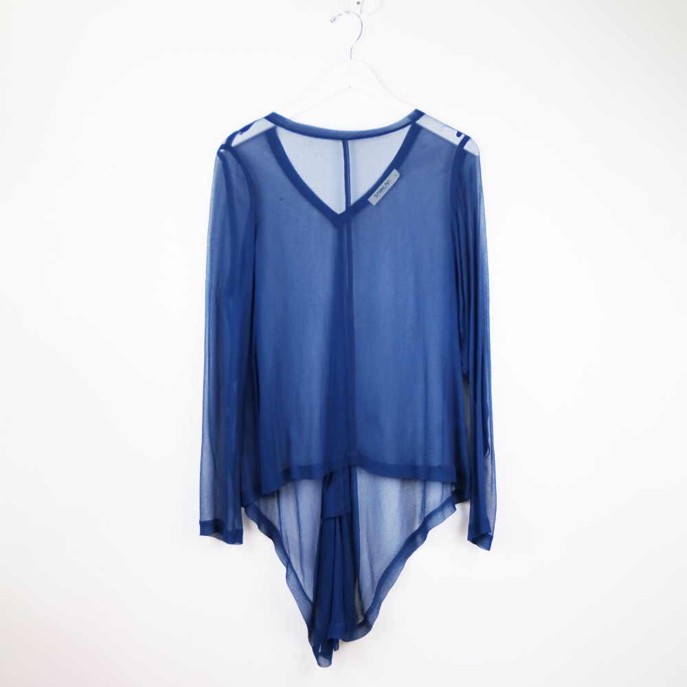 SAM & LAVI Sheer Overlay Blouse