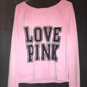 Large Pink VS sweatshirt