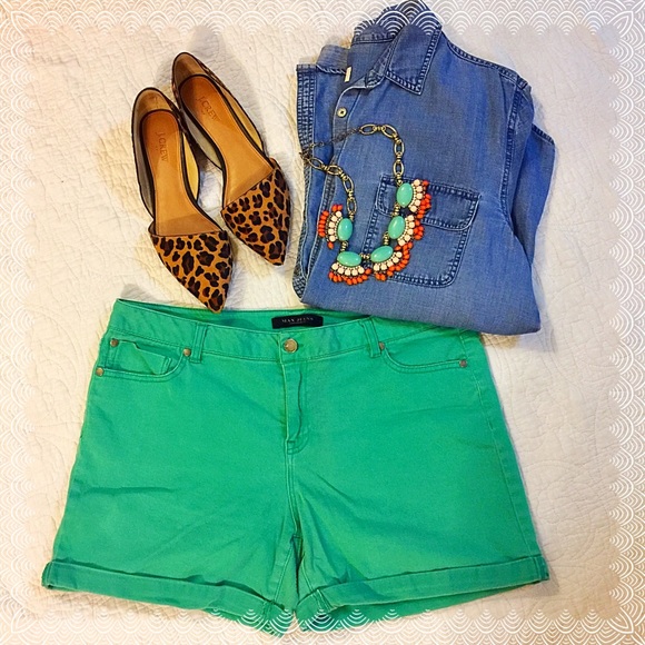 Max Jeans Pants - Turquoise Jean Shorts