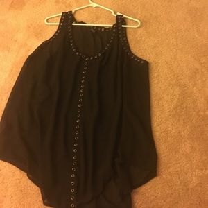 Sheer sleeveless top