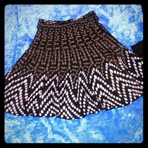 Silk cotton and spandex skirt